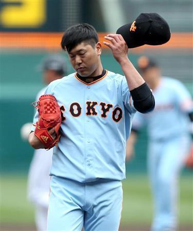 巨人 内海哲也 大乱調の４回１０安打６失点 打線も初回の長野のタイムリーのみ 阪神藤川は４５５２日ぶりの先発 プロ野球読売ジャイアンツ 巨人 軍最新情報交換ブログ 各球団 高校野球も配信します